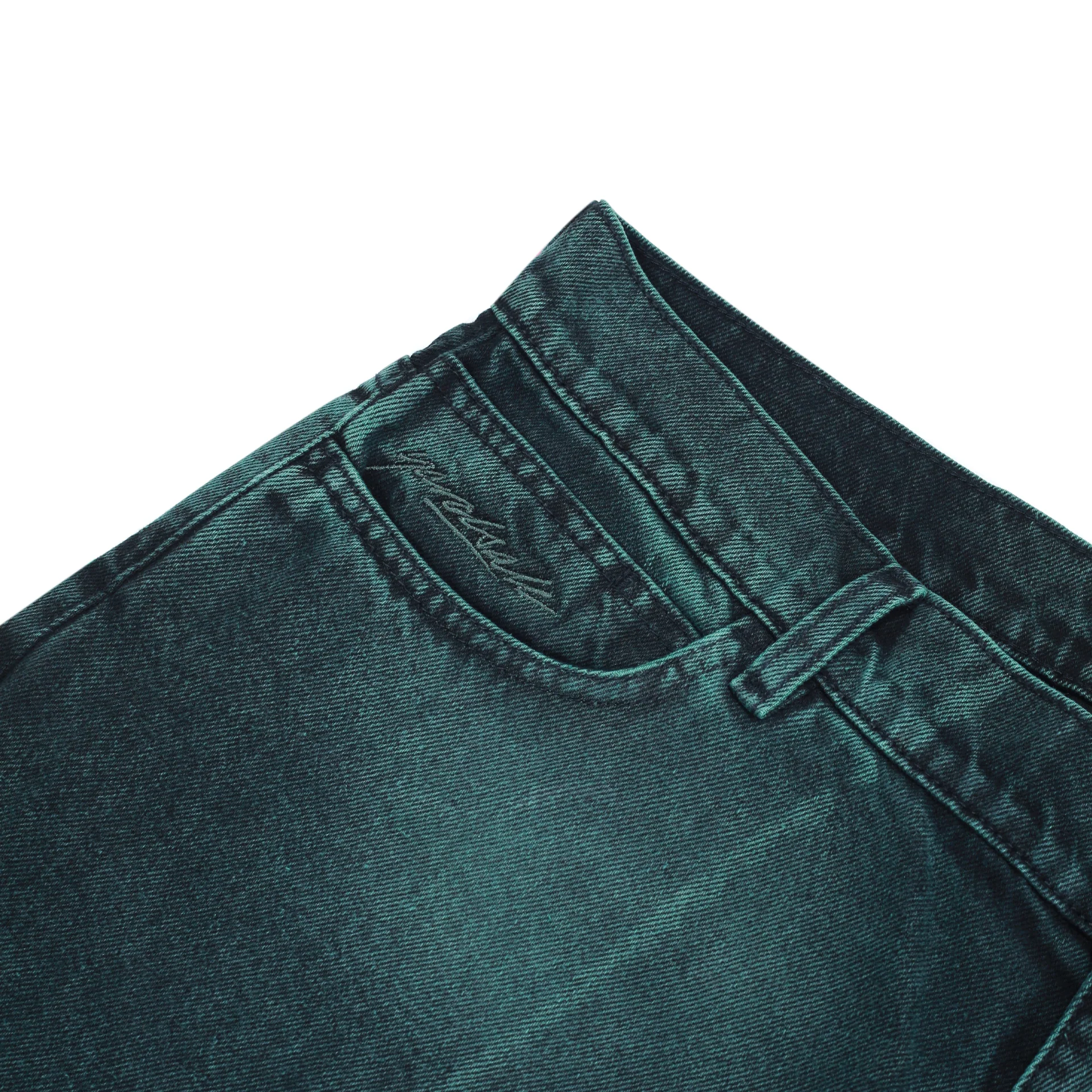 Bleached Phantasy Jeans (Emerald) - Image 6