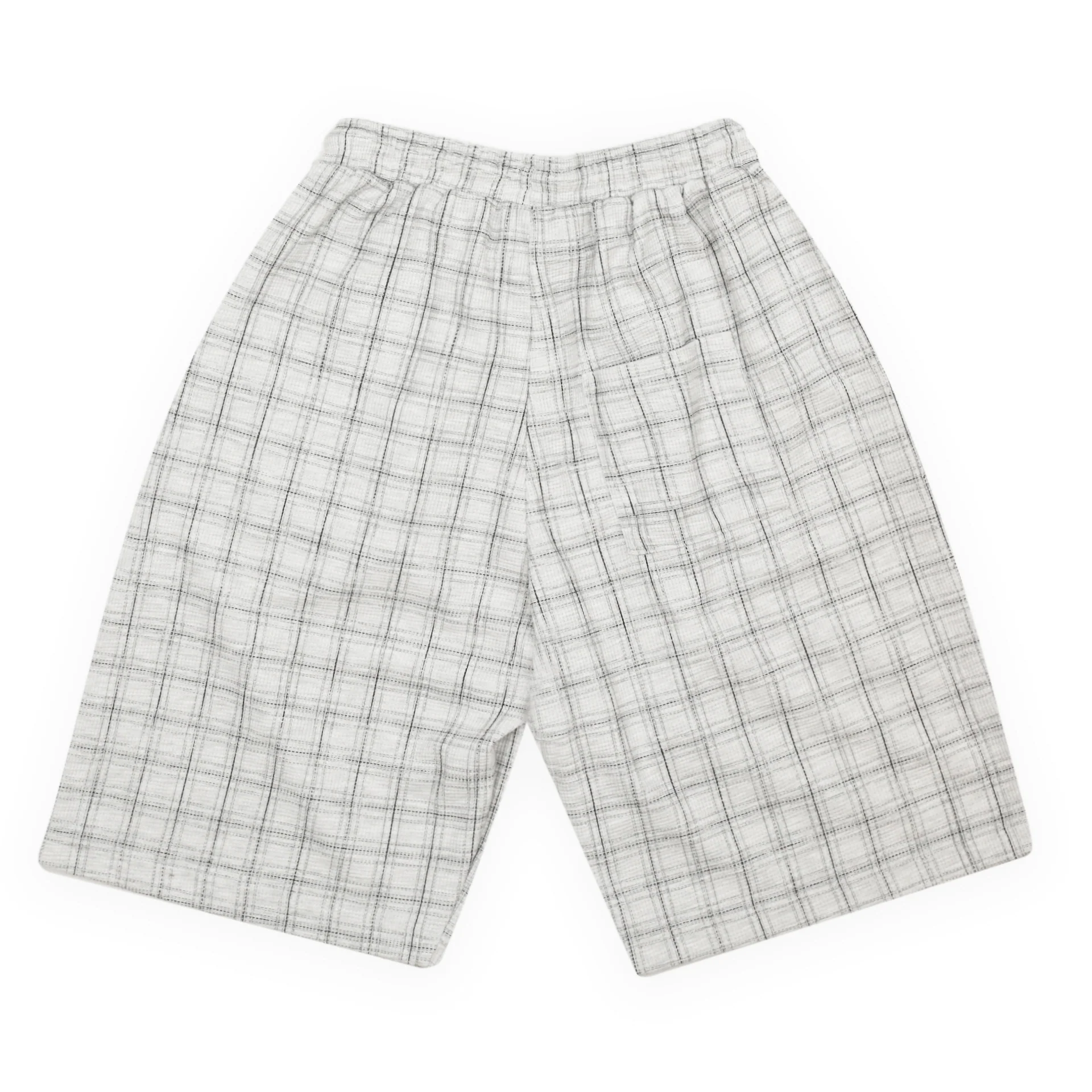 Check Waffle Shorts (Light-Grey) - Image 2