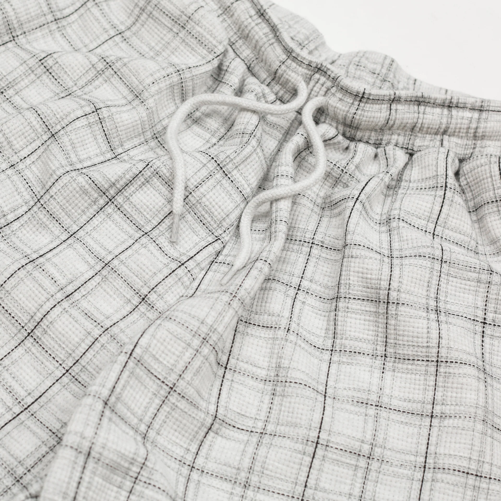 Check Waffle Shorts (Light-Grey) - Image 4