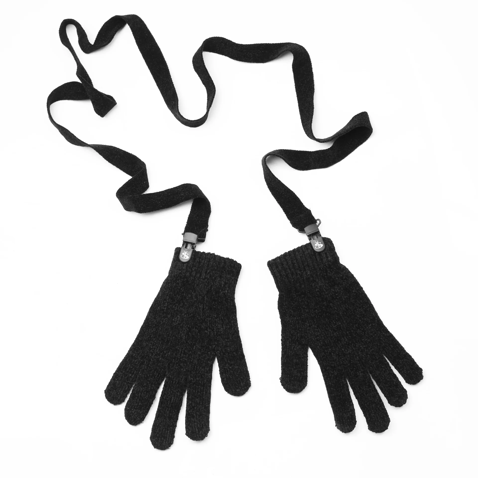 Chenille Gloves (Black) - Image 3