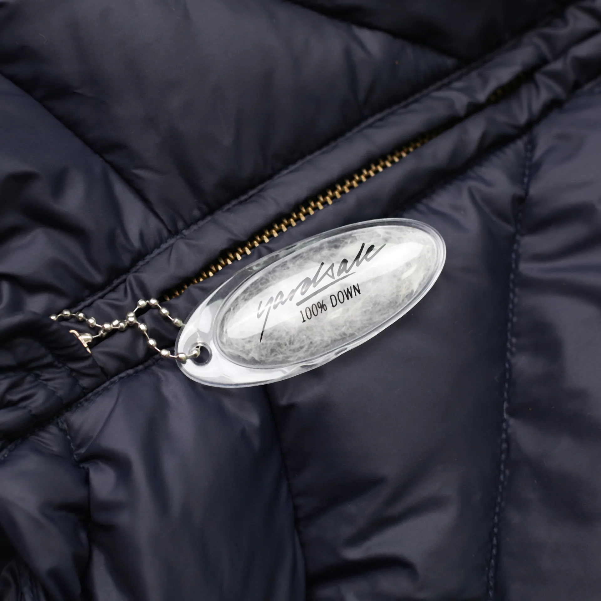 Diamond Down Puffer Jacket (Navy) - Image 4
