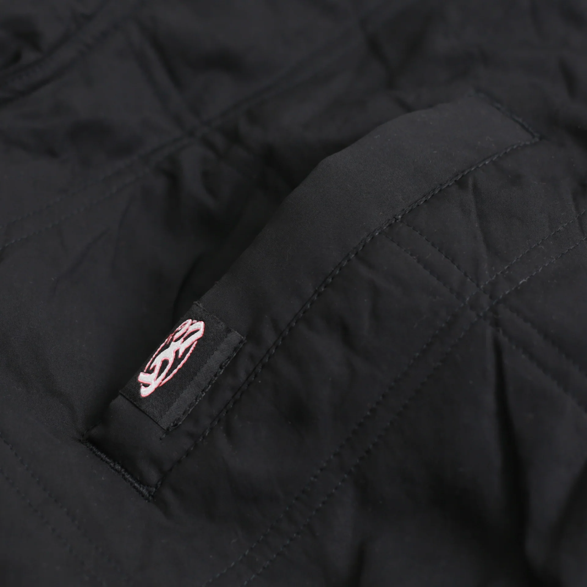 Diamond Quilted Jacket (Black) - Image 4