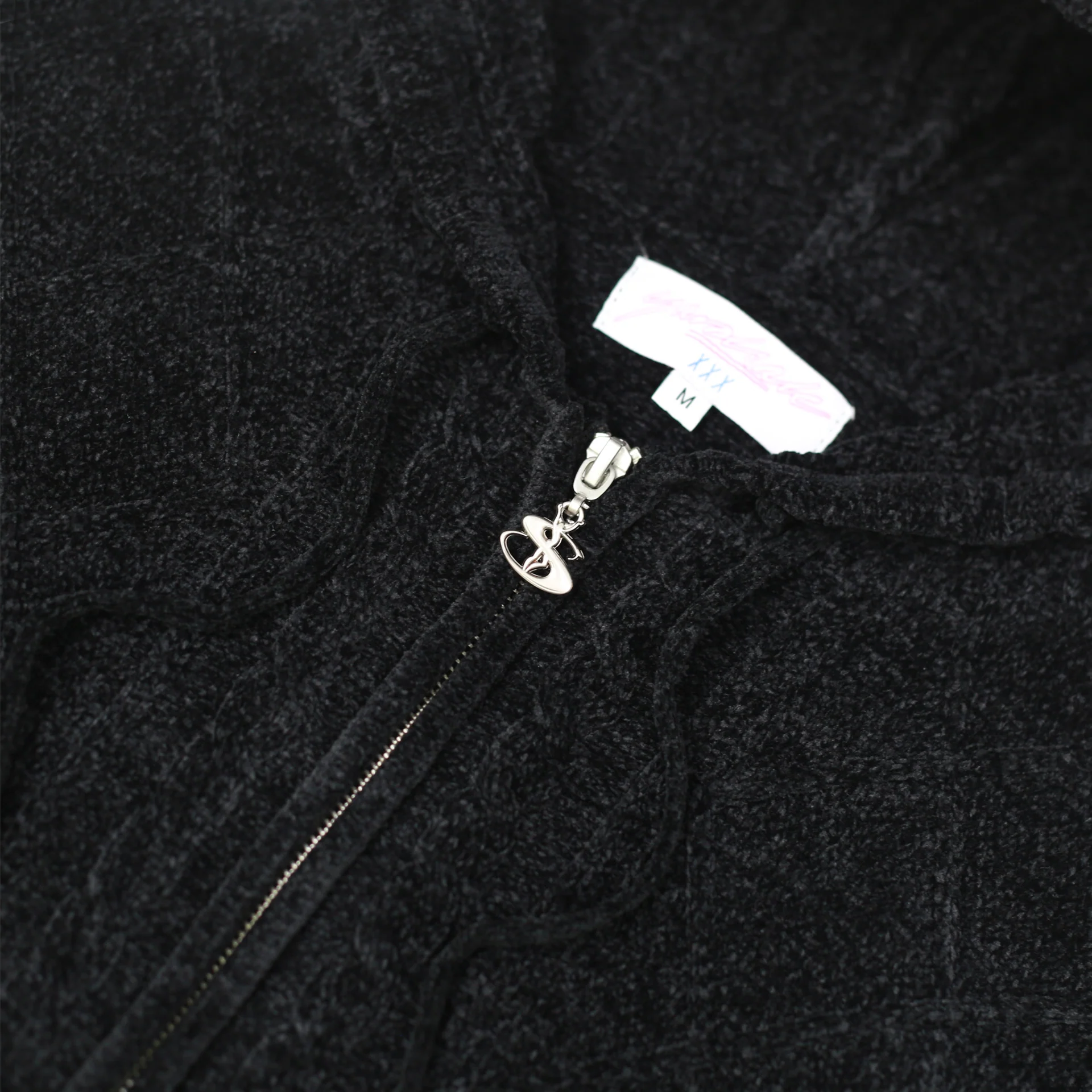 Dreamer Chenille Hood (Black) - Image 3