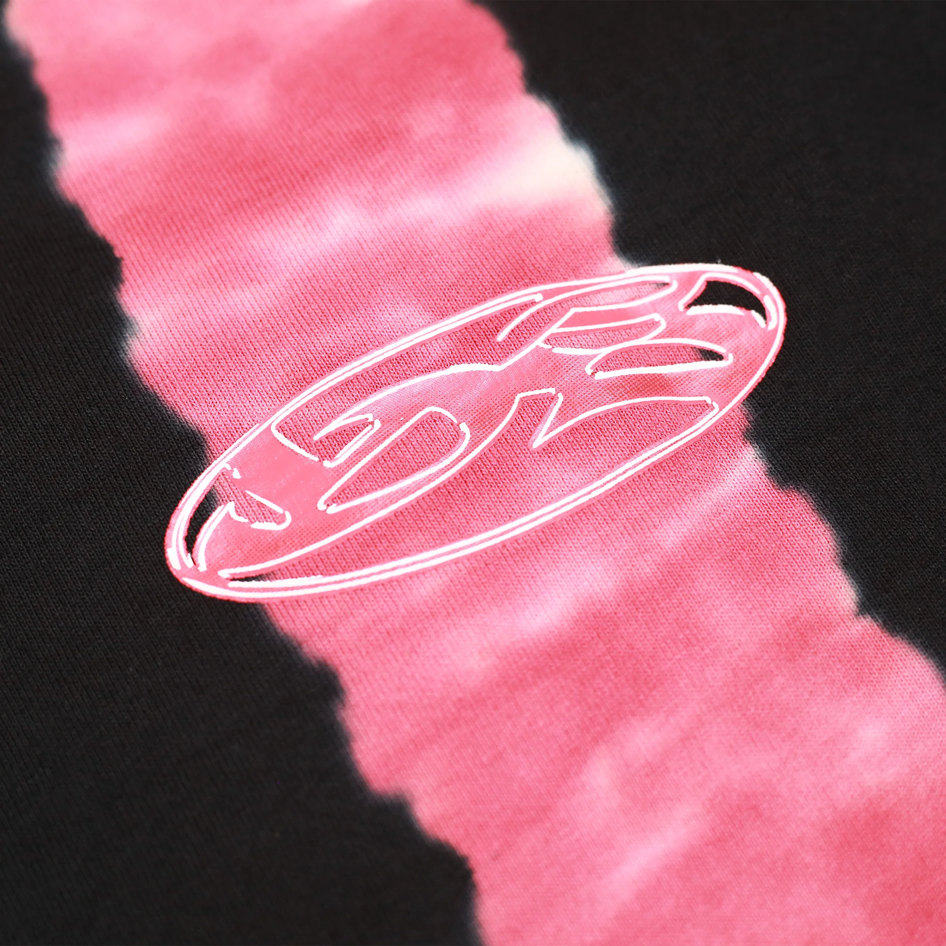 Flower Tie Dye T-Shirt (Black) - Image 3