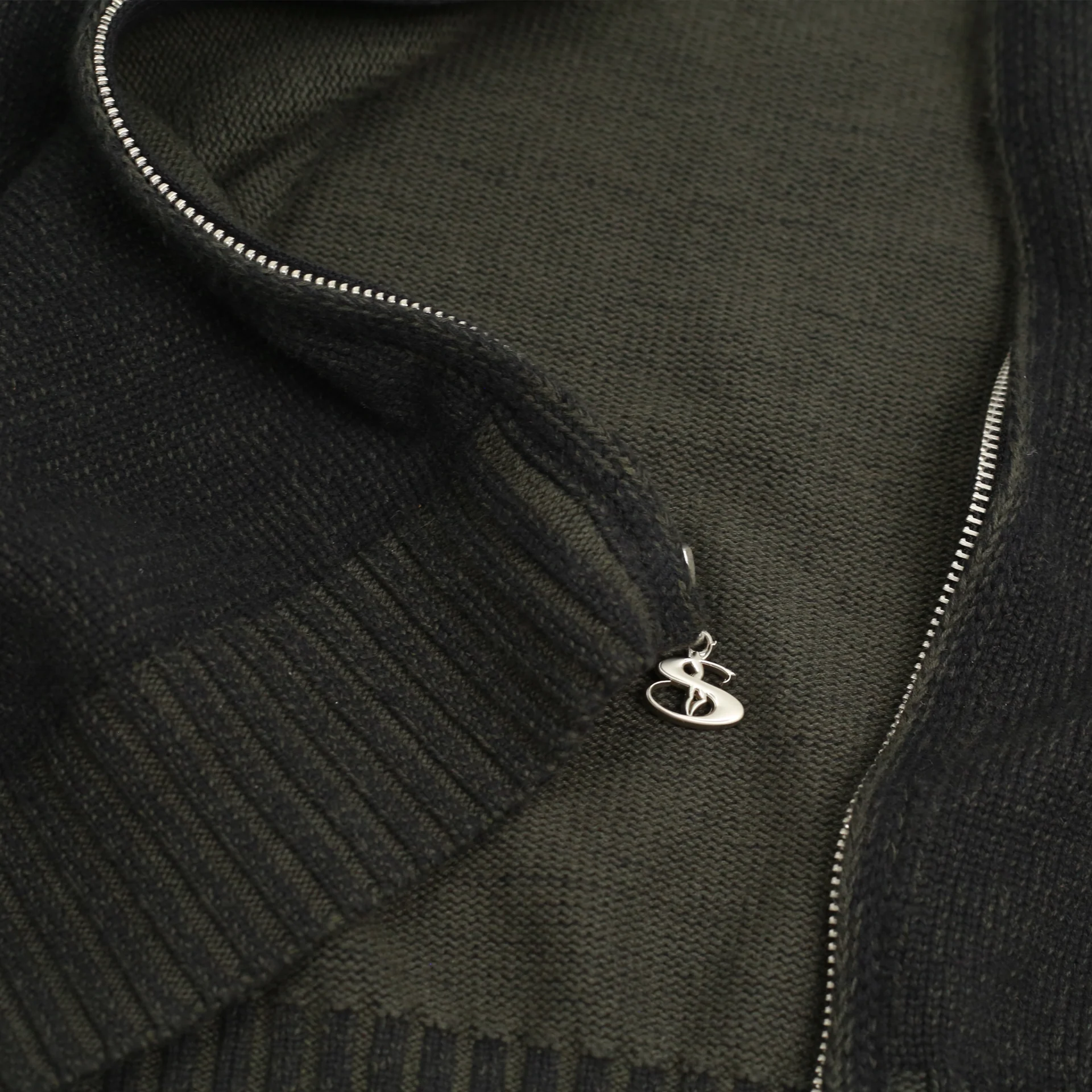 Heathered Fullzip Hood (Black) - Image 4