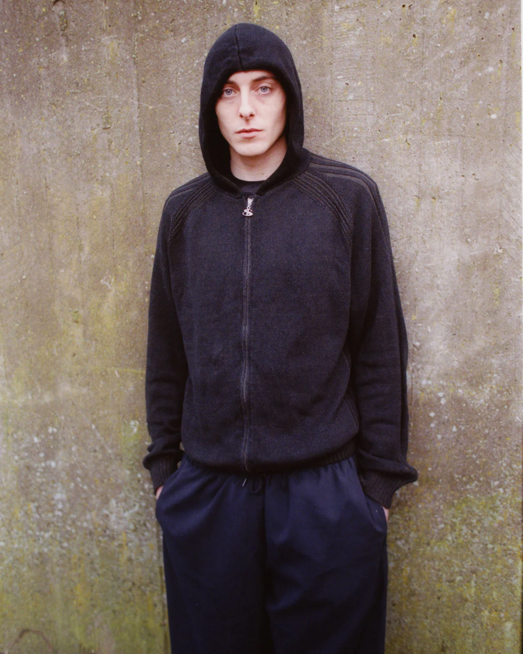 Heathered Fullzip Hood (Black) - Image 6