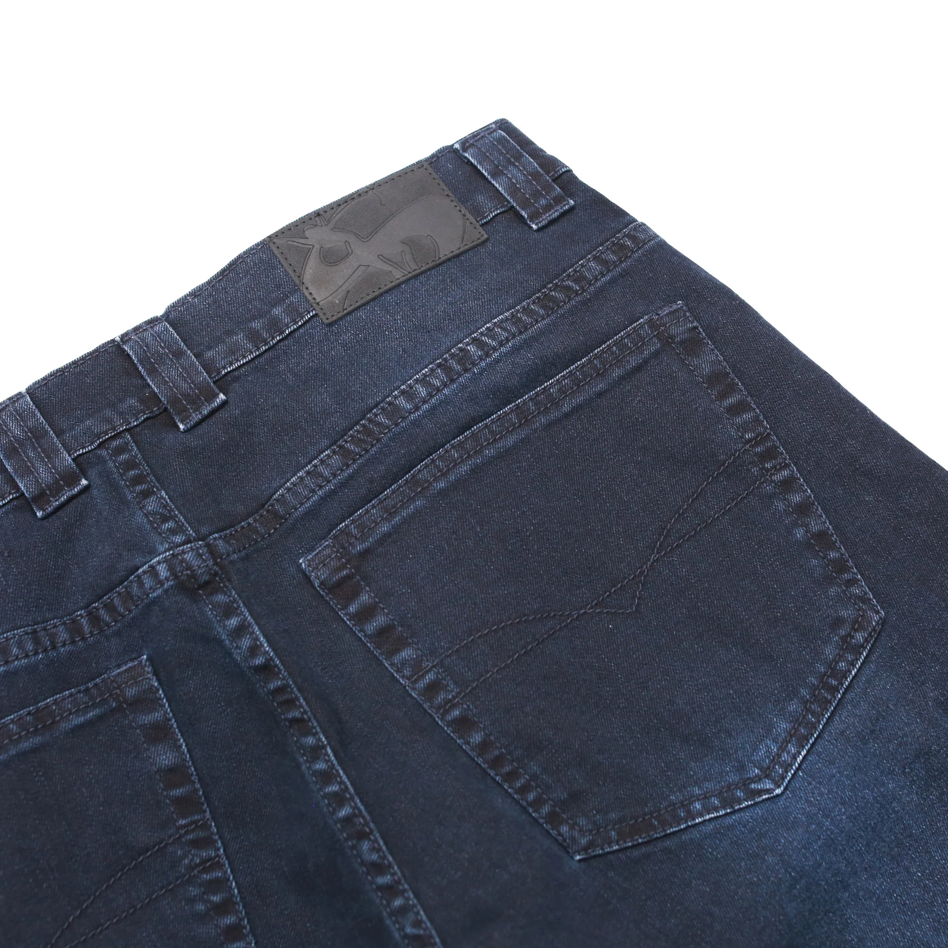 Ivory Slub Jeans (Dark Denim) - Image 4