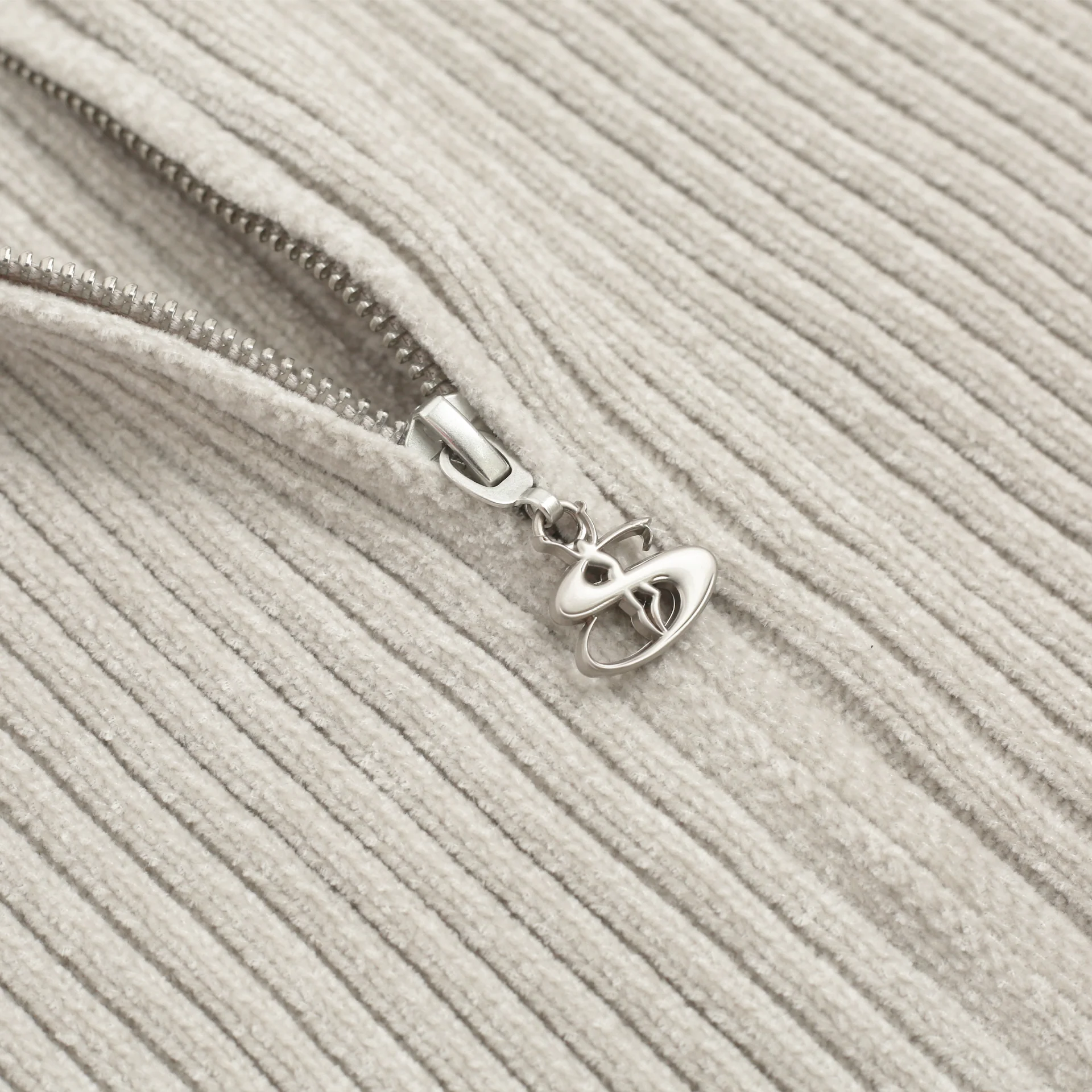 Phantasy Chenille Full Zip (Beige) - Image 4