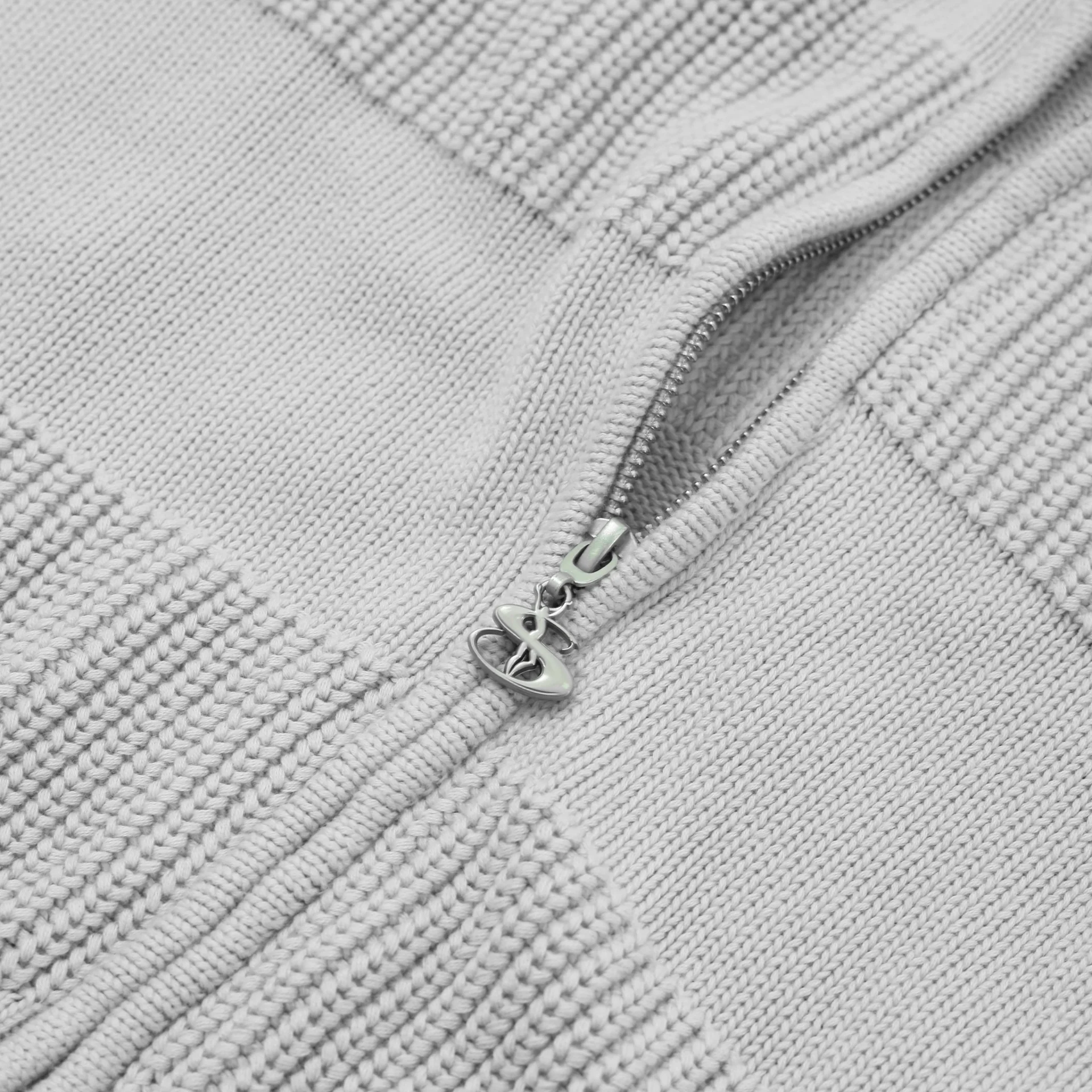 Phantasy Knitted Cardigan (Grey) - Image 4