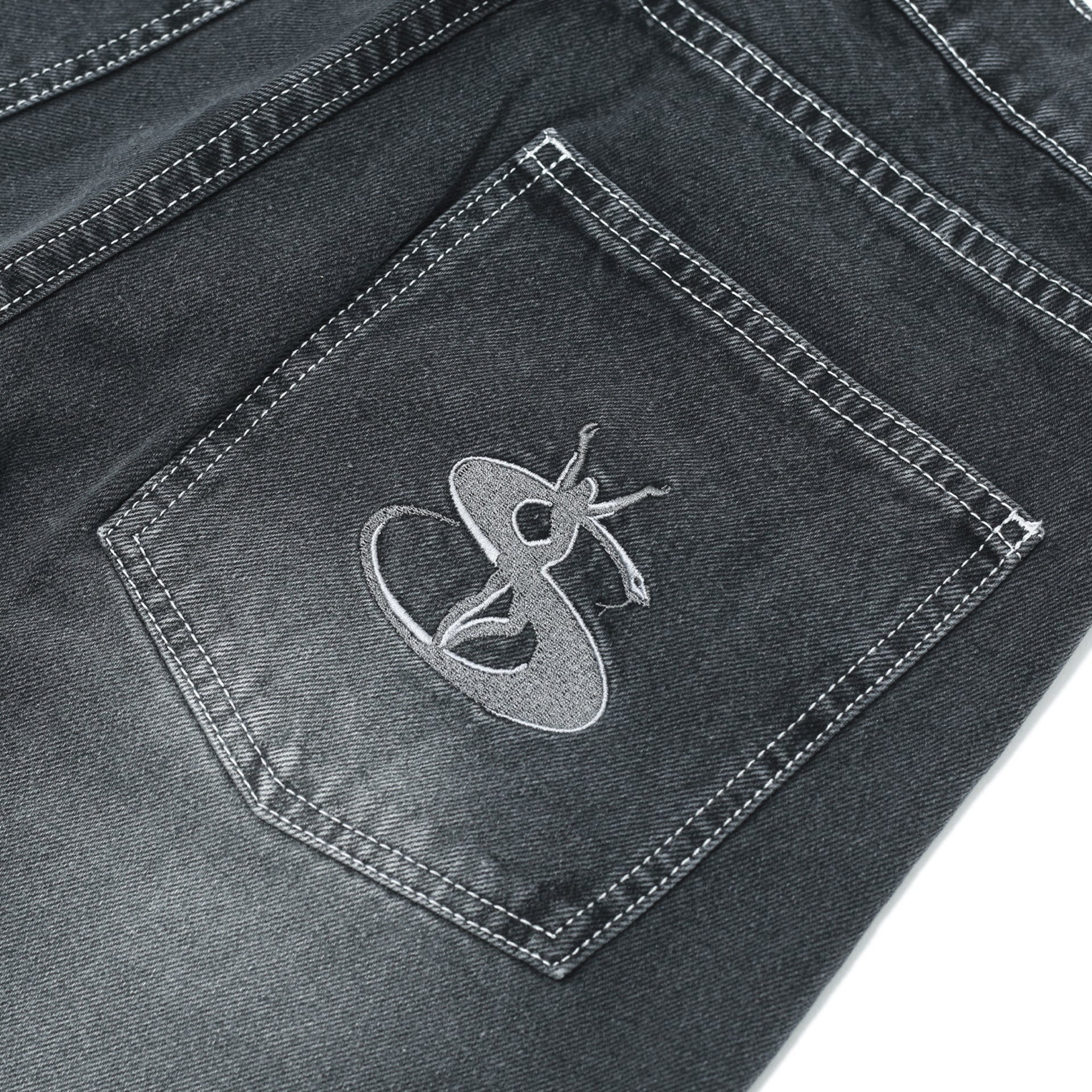Phantasy Panel Jeans (Black) - Image 6