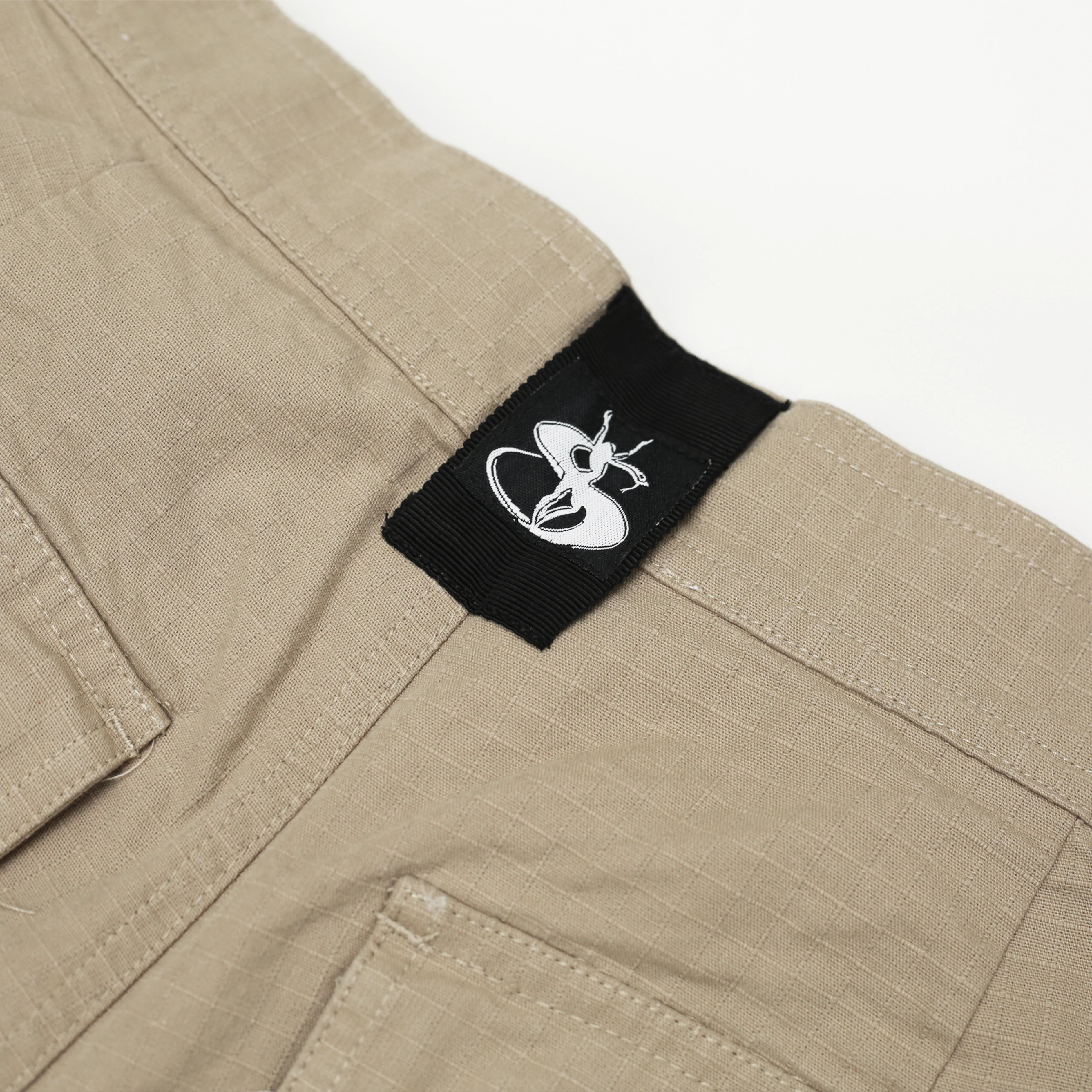 Phantasy Ripstop Cargo Zip-off Shorts (Beige) - Image 3