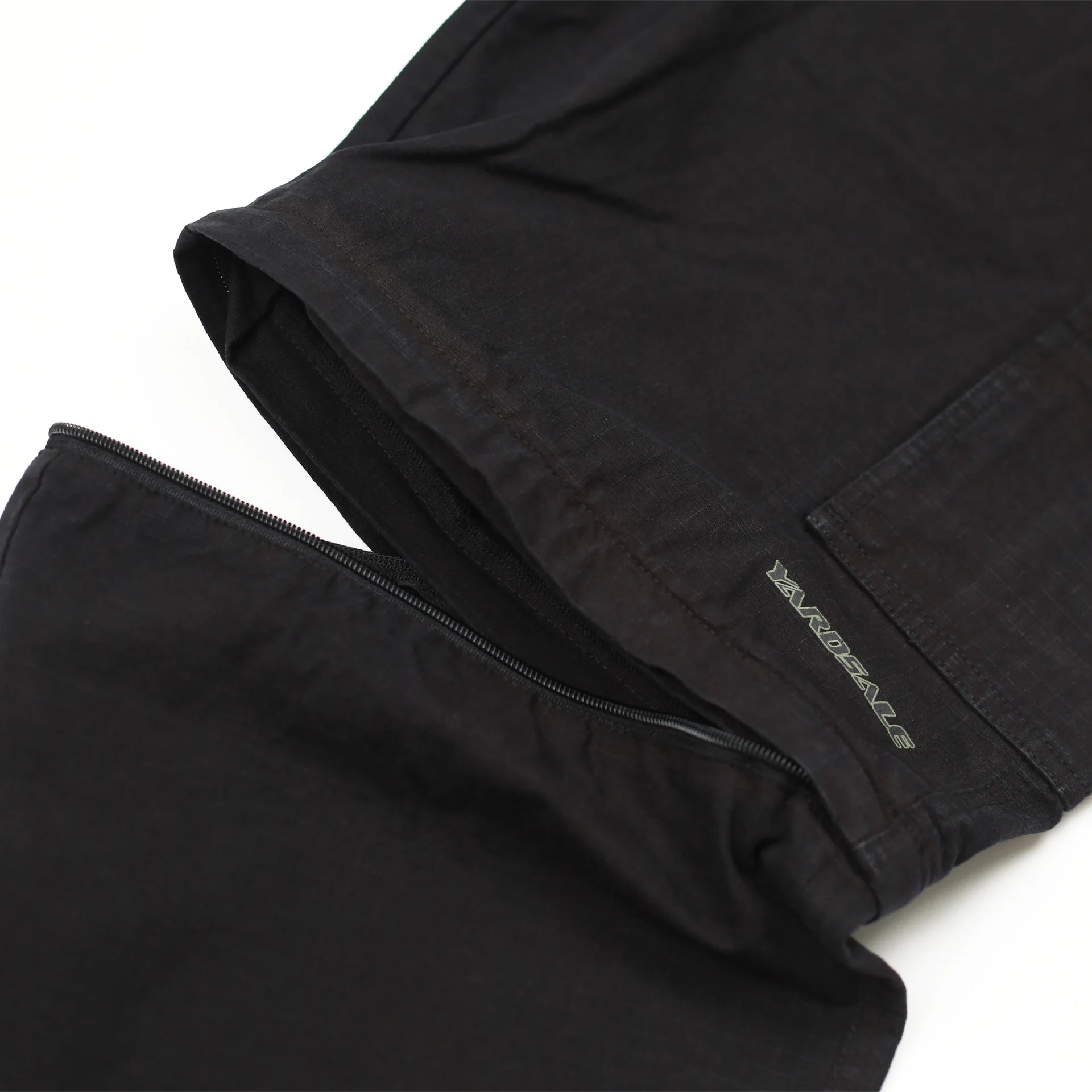 Phantasy Ripstop Cargo Zip-off Shorts (Black) - Image 4