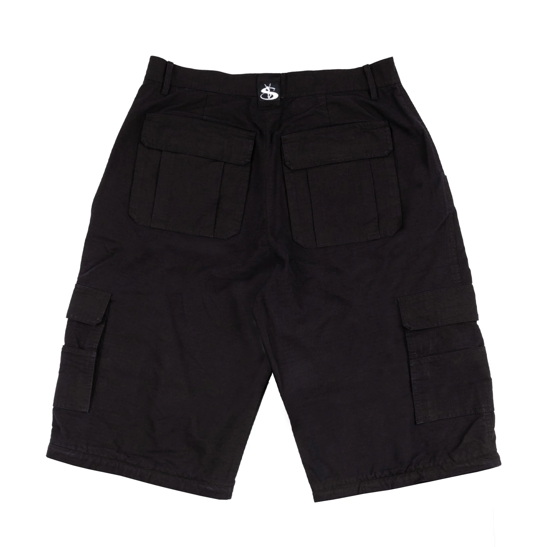 Phantasy Ripstop Cargo Zip-off Shorts (Black) - Image 6