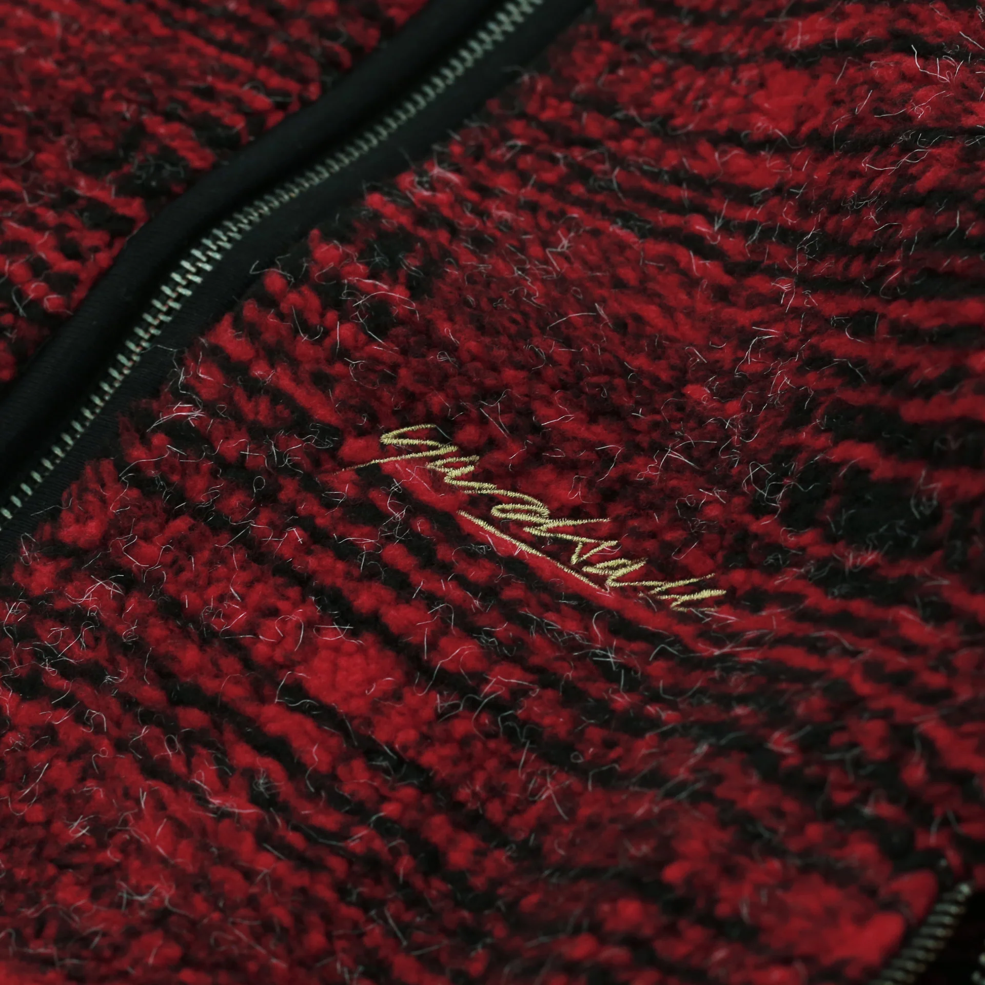 Sherpa Fleece Jacket (Red) - Image 3