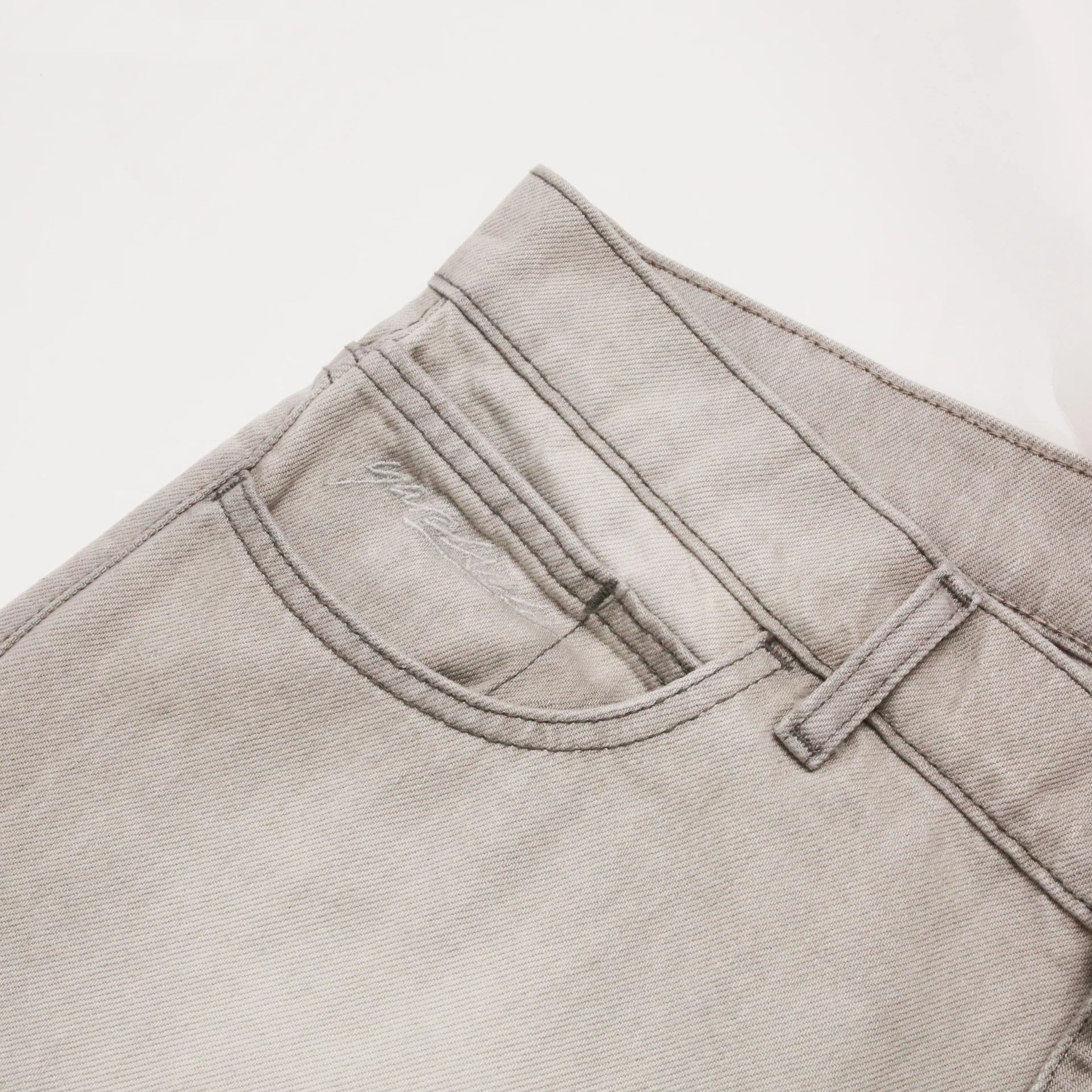 Slub Stain Phantasy Jeans (Silver) - Image 4