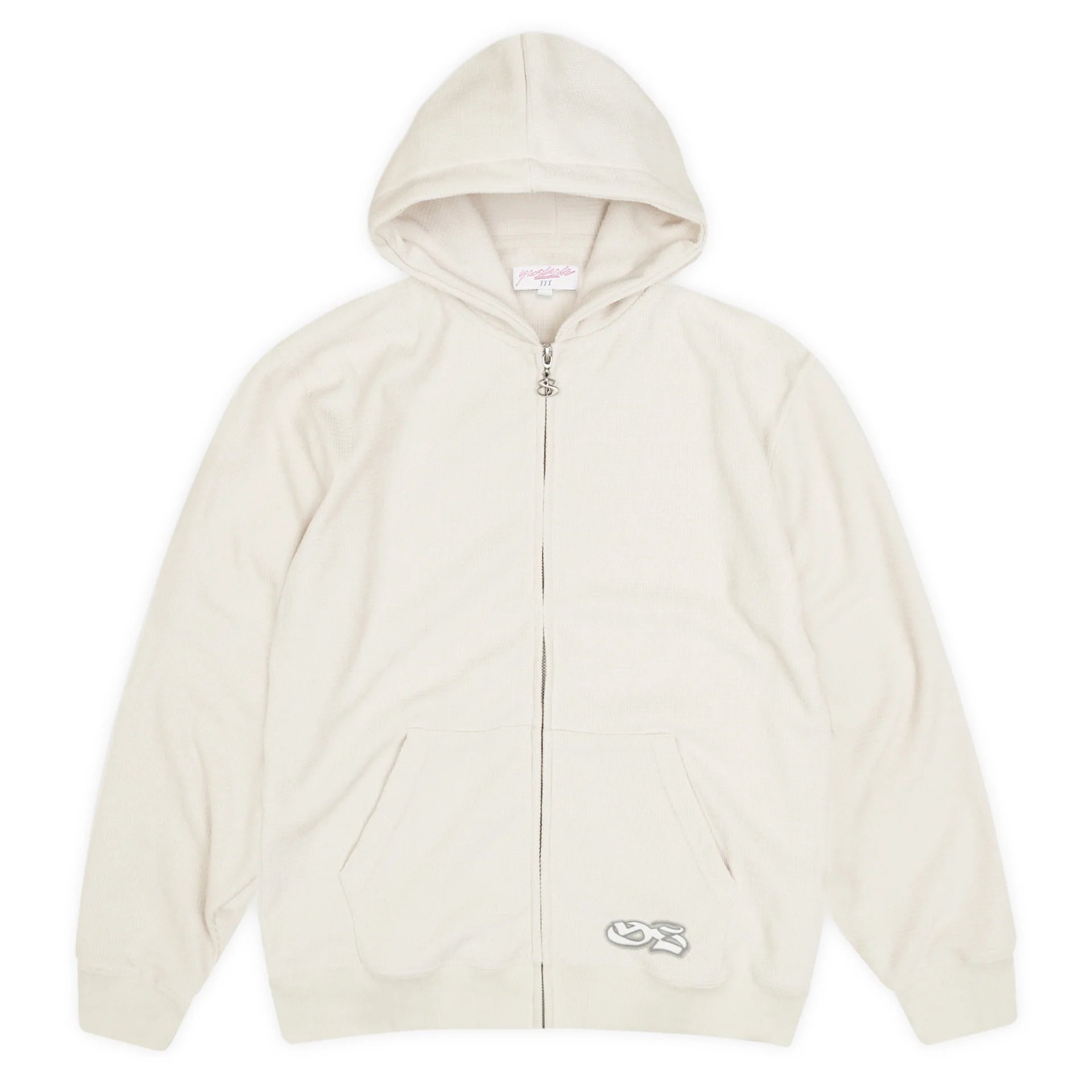 Sprayed Waffle Hood (Off-White)