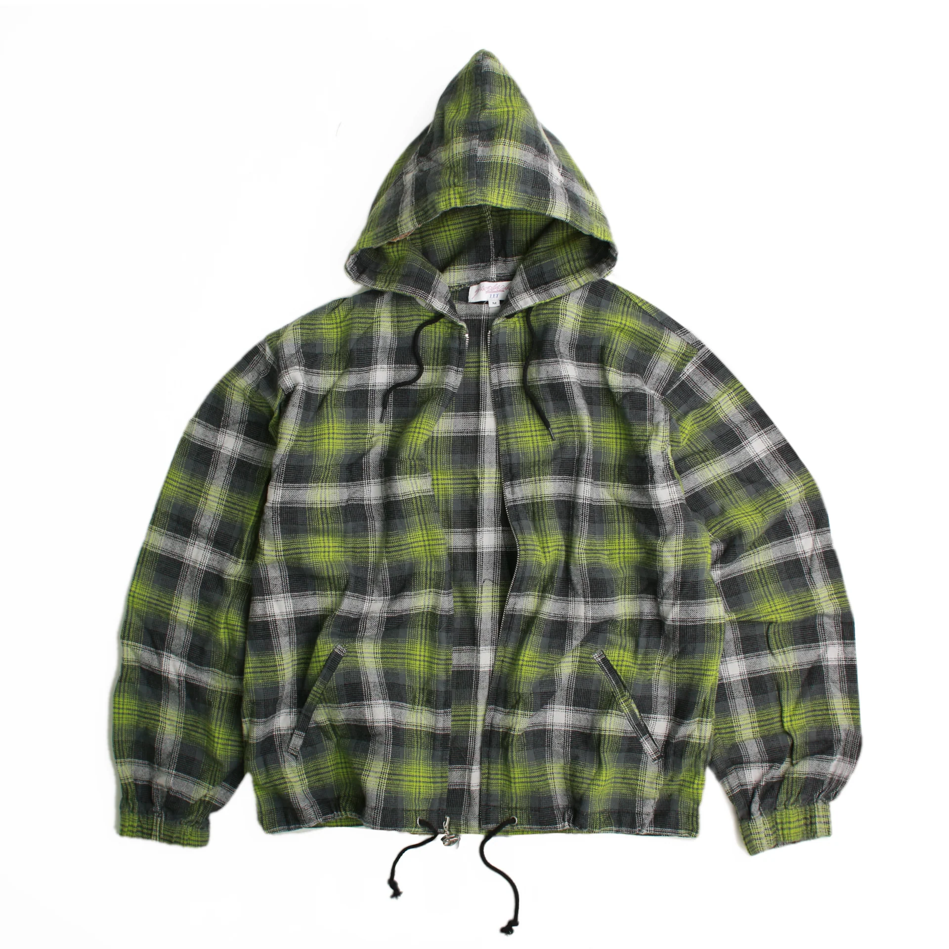 Tartan Full-Zip Hood (Green) - Image 2