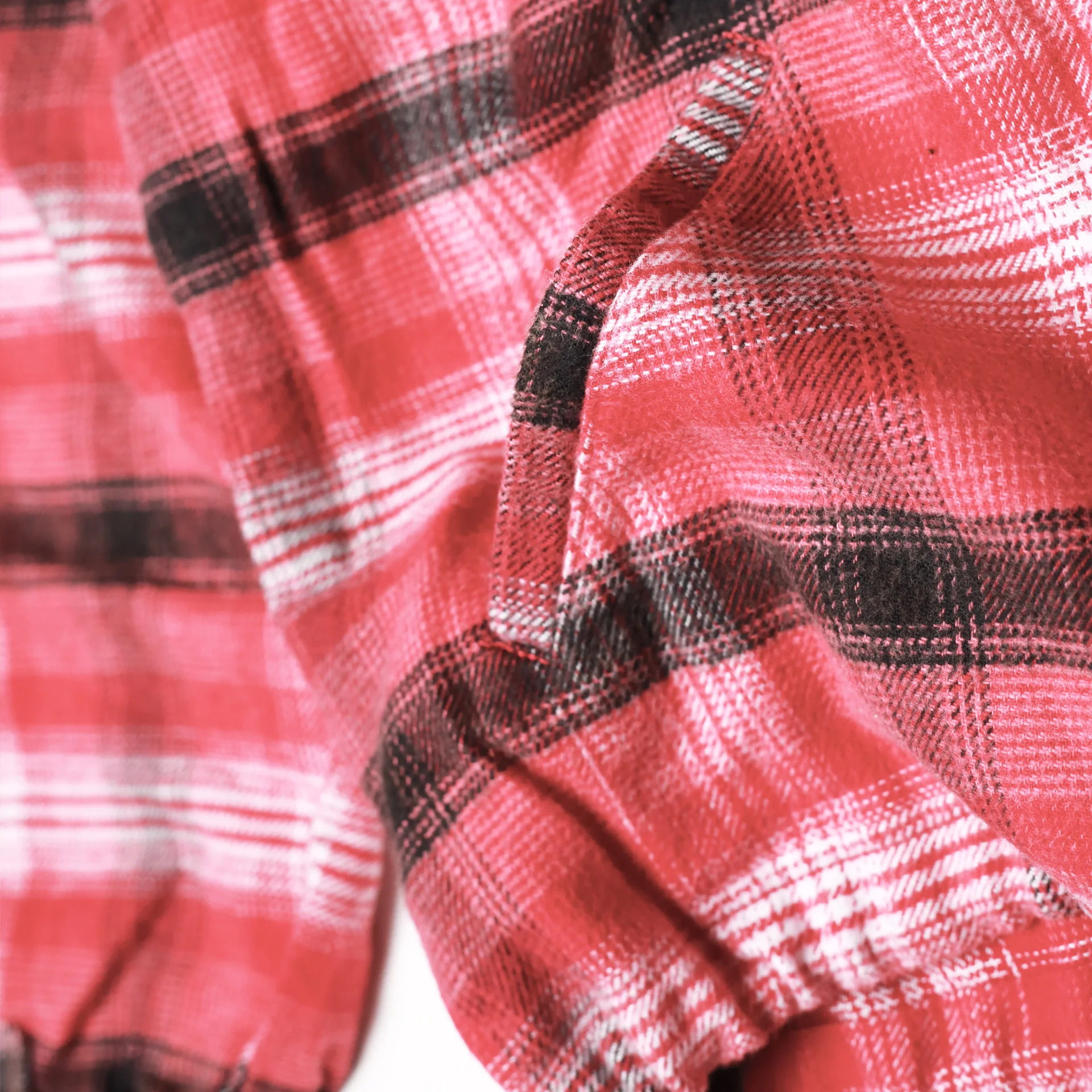 Tartan Fullzip Hood (Red) - Image 5