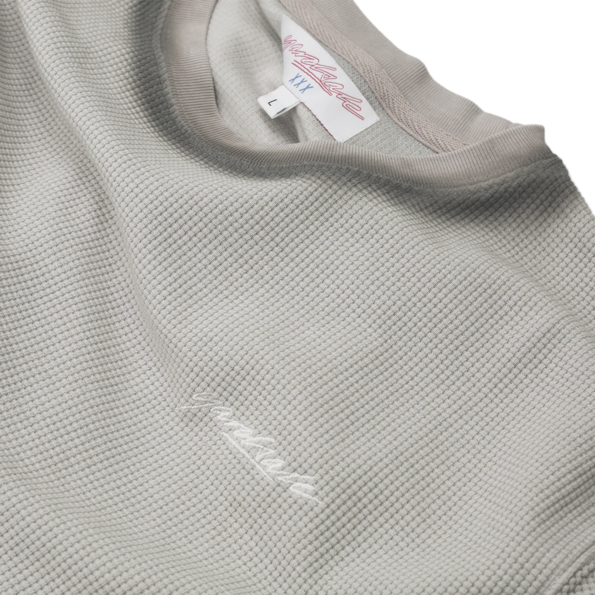 Waffle Fade T-Shirt (Light Grey) - Image 3