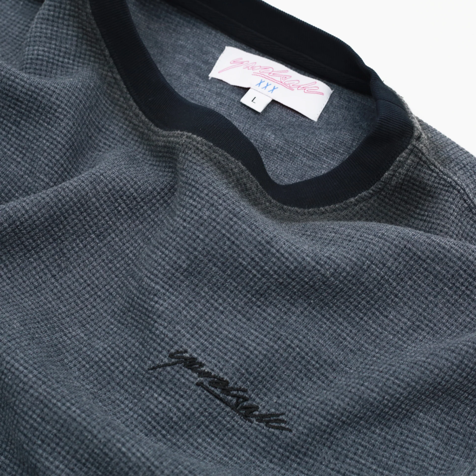 Waffle Fade T-Shirt (Navy) - Image 4