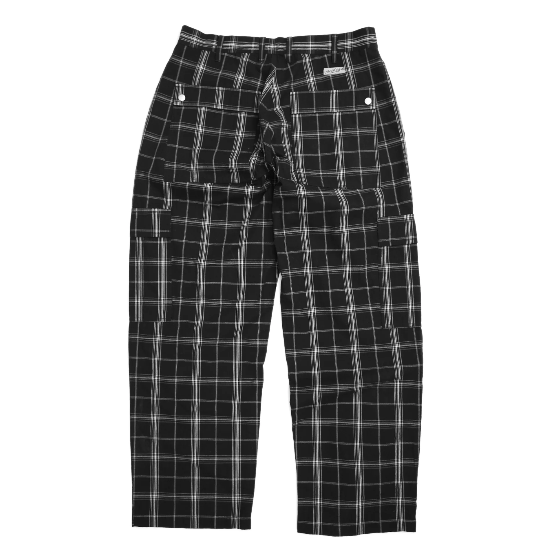 YS Plaid Cargos (Black) - Image 2