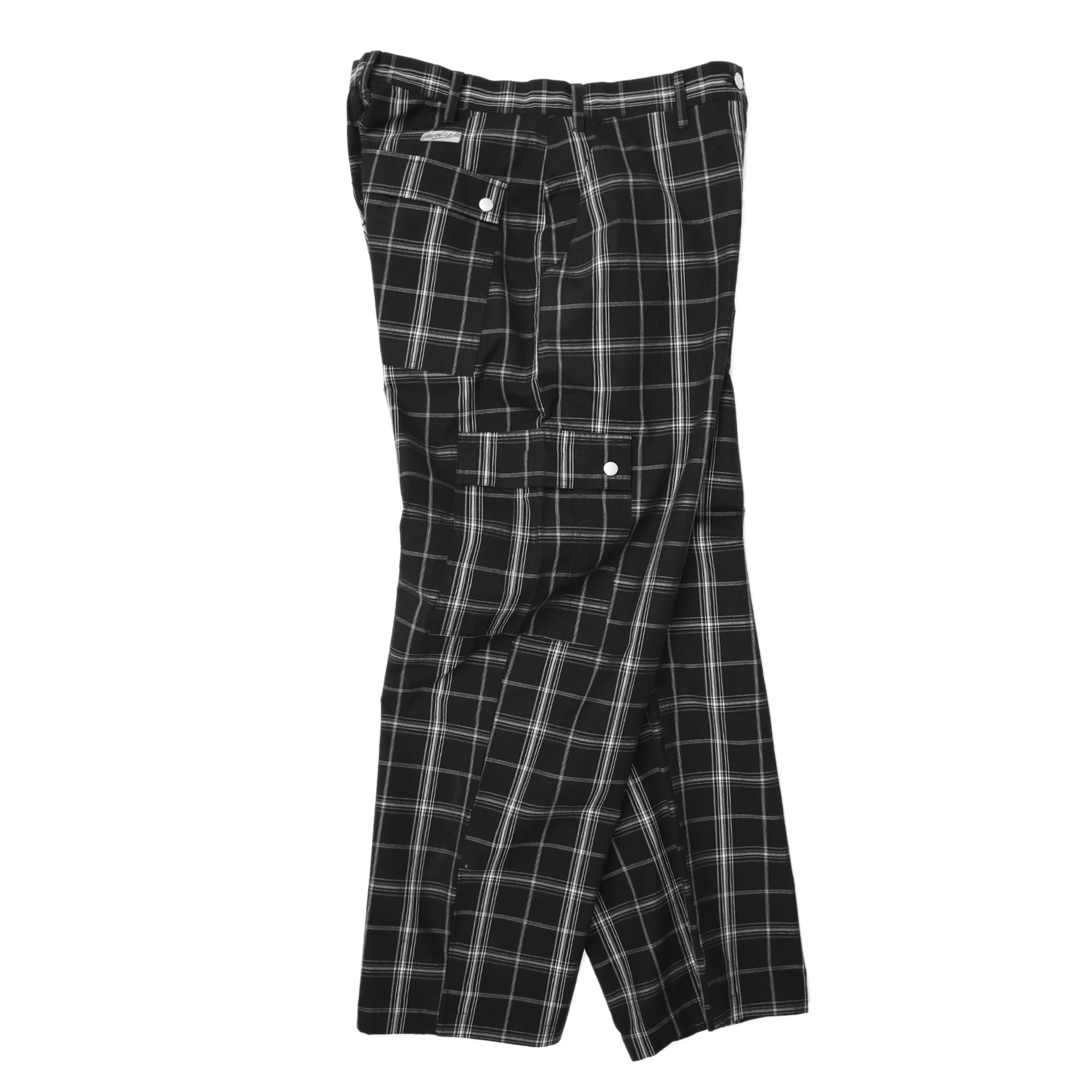 YS Plaid Cargos (Black) - Image 3