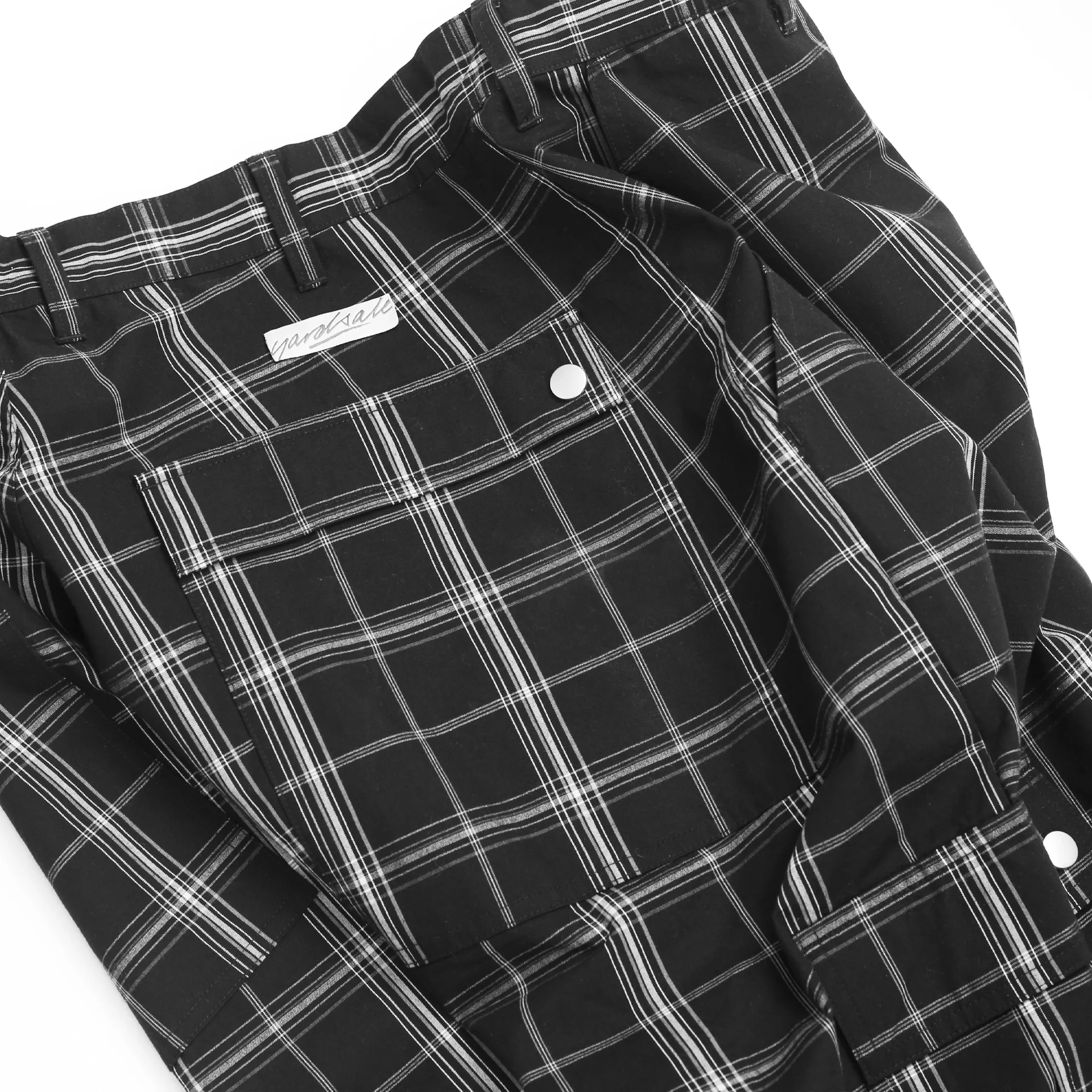 YS Plaid Cargos (Black) - Image 6