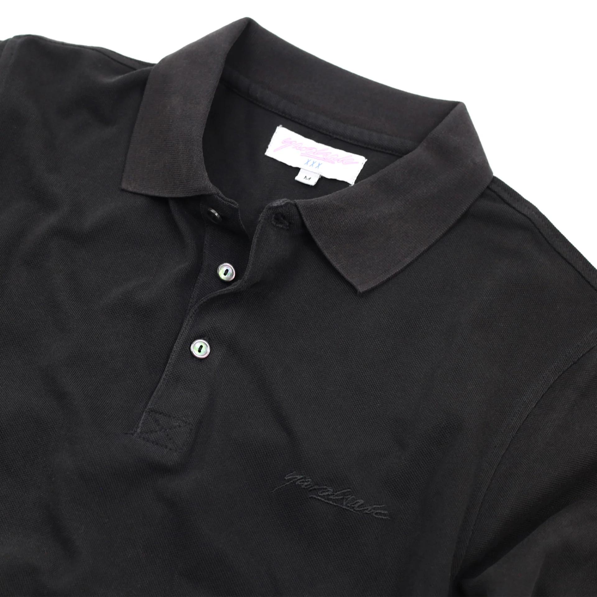 Pique Polo (Black) - Image 2